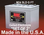 Gel Battery Set Of 12V 73.6AH MK24SLDG-FT Or M24SLDG Made In Usa. Fixed Price $1000.00.