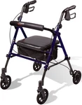 Carex Step 'n Rest Aluminum Rollator Walker With Seat, Rolling For.... Fixed Price $85.00.