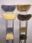 Real Merino Sheepskin Under Arm Covers + Crutches Hand Grip Pads Usa. Fixed Price $49.99.