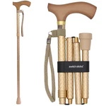 Switch Sticks Folding Walking Cane For Women & Engraved Pearl Gold. Fixed Price $42.27.