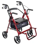 Drive Medical Duet Rollator/transport Chair, 8" Casters. Fixed Price $289.00.