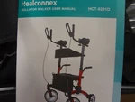 Healconnex Rollator Walker HCT-9291D Black/red. Fixed Price $185.00.