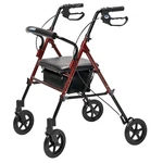 Graham-field RJ4718R Lumex Set N' Go Adjustable Walker With Wide Seat, Burgundy. Fixed Price $116.99.