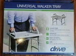 Drive Universal Walker Tray Stable Easy-attach Gray For Meals & Drinks. Fixed Price $40.00.
