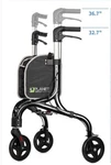 Ultra Lightweight Adjustable Rollator Walker 253LB, 4 8 - Capacity. Fixed Price $55.00.