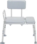 Drive Medical Padded Seat Transfer Bench 12005KD1 New, Opened, Tool Free, 450LB. Fixed Price $99.00.
