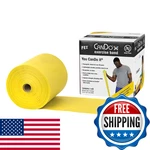 Cando 10-5621 Yellow Latex-free Exercise Band, X-light Resistance, 50 Yd. Fixed Price $110.81.