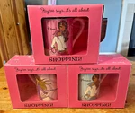 Neryl Walker Coffee Mug Lot 3 New Cups Set Jaycee Says It's All About Shopping. Fixed Price $39.99.