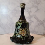 Fenton Glass Midnight Safari Jungle Bell Hand Paint Jaguar Zebra Giraffe. Fixed Price $129.75.