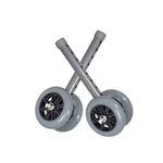 Pair Of 500LB Drive Medical Heavy Duty Double 5" Bariatric Walker Wheels 10118SV. Fixed Price $25.00.