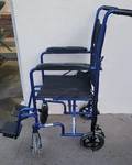 Drive ATC19-BL Lightweight Transport Wheelchair 19". Fixed Price $95.00.