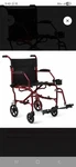 Medline Ultra Lightweight Transport Wheelchair For Adults 19". Fixed Price $64.99.