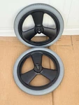 Pair 16 Release Wheels For Sunrise Quickie Iris Tilt In Space Wheelchair. Fixed Price $55.99.