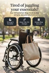 Navy Plastic Wheelchair Bag Hook Strong Durable Easy Clip-on Secure Holder. Fixed Price $13.00.