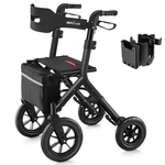 Maxwalk Rollator With Seat, Tall Walkers For Seniors, 12" Big Rubber W.... Fixed Price $255.20.