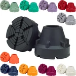 Black Crutch Tips & Cane (pair Of 2) 1 Size Fits All 3/4" 7/8 Inch - Extr. Fixed Price $18.95.