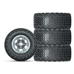 Gtw 10" Spyder Machined/matte Silver Wheels & 20" Predator All Terrain Tires (4). Fixed Price $661.99.