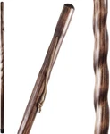 Brazos 55" Twisted Trail Blazer Handcrafted Walking Stick, Brown, Made The Us. Fixed Price $80.99.