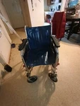 18' Manuel Wheelchair. Can Fit Up To 170LBS Comfortably.. Fixed Price $145.00.