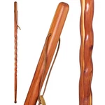 Brazos Handcrafted Wood Walking Stick, Twisted Cedar, Backpacker Style Handle.... Fixed Price $67.38.
