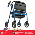 Hugo Elite Rollator Walker With Seat, Backrest And Saddle Bag, Blue. Fixed Price $224.97.