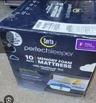 Serta Perfect Sleeper 10" Memory Foam Full Mattress Hexcloud Gel Medium Firm. Fixed Price $200.00.