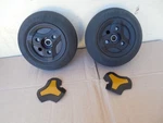 Pair Permobil 180X68 Caster Wheels Tires For M1 M3 Power Chair 7" 2.50-3 (L1). Fixed Price $50.00.