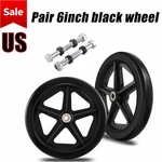 2 Pcs 6 Inch Drive Walker Wheels Replacement Anti-slip Wheelchair Front. Fixed Price $18.03.