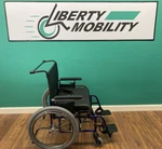 Quickie M6 Bariatric Wheelchair W/ Removable Wheels 27"W X 18"D 650LB Cap #7584. Fixed Price $1900.00.