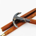 Anchor Brass Handle Victorian Walking Cane Vintage Complete Stick 3-FOLD Brown. Fixed Price $39.60.