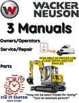 Wacker Neuson EZ28 Tracked Excavator Operators Service Parts Manual Pdf Usb. Fixed Price $35.00.