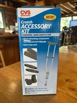 New Cvs Crutch Accessory Kit Cushions, Hand Grip & Tips. Fixed Price $9.99.