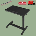 Adjustable Overbed Bedside Rolling Hospital Laptop Desk With Wheels. Fixed Price $50.00.