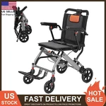 Lightweight Elderly Transport Wheelchair Portable Folding 220LBS. Fixed Price $117.32.