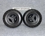 New Permobil 8 Aggressive Solid Tires On V.2 Casters, Caps Fit M5, F5, F3.. Fixed Price $179.00.