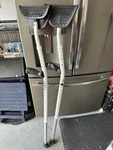 Mobilegs Ultra A300 Ergonomic Crutches Adult Adjustable 4'9"- 6'4" 300LB Max. Fixed Price $120.00.