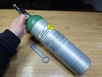 Size B Lincare & Linde Oxygen Tanks (empty) With Wrench. Fixed Price $44.00.