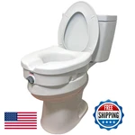 Carex Health Brands E-z Lock Raised Toilet Seat Adds 5 Inches. Fixed Price $74.24.