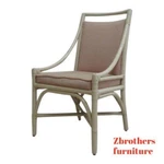 Vintage Mid Century Rattan Regency Desk Arm Chair. Fixed Price $224.10.