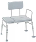 Padded Seat Transfer Bench Drive Medical Knock Down Bath Rail To Tub/shower. Fixed Price $35.00.