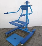 Lot 2X Arjo Calypso Manual Hydraulic Hygiene Bathing Patient Transfer Lift Chair. Fixed Price $499.99.