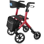 Walkmate Rollator With Seat Walkers For Seniors 10" Big Rubber Wheels. Fixed Price $109.00.