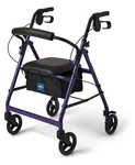 Medline Rollator Walker With Seat 6 Wheels Up 250LBS Purple. Fixed Price $59.95.
