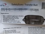 Transfer Belt Large Fits Waist 42 -60 Weight Limit 300LBS Mts Safetysure New. Fixed Price $25.00.