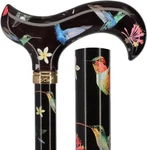 Flight Of The Hummingbird Designer Derby Adjustable Walking Cane. Fixed Price $38.95.