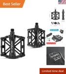 High-strength 9/16" Bike Pedals With Dual-sided Anti-skid Grip For Safe Cycling. Fixed Price $27.99.