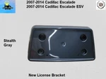 New 07 14 Escalade, Esv License Plate Mounting Bracket Oem Stealth Gray. Fixed Price $39.00.