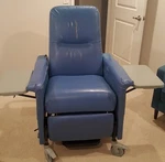 Champion 85 Series Blue 180 Degree Reclining Geri Medical Chair. Fixed Price $589.00.