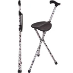 Folding Walking Cane With Seat Ergonomic Handle Lightweight Quad Support.... Fixed Price $53.69.