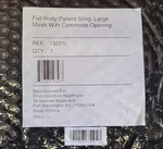 Drive 13221L Large, Full Body Patient Sling, Mesh With Commode Opening New. Fixed Price $34.99.
